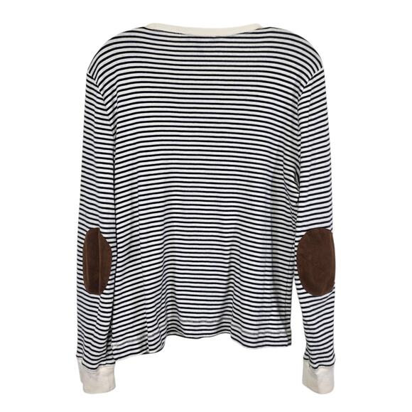 Lauren Ralph Lauren Womens Striped Suede Elbow Patches XL - Picture 2 of 9